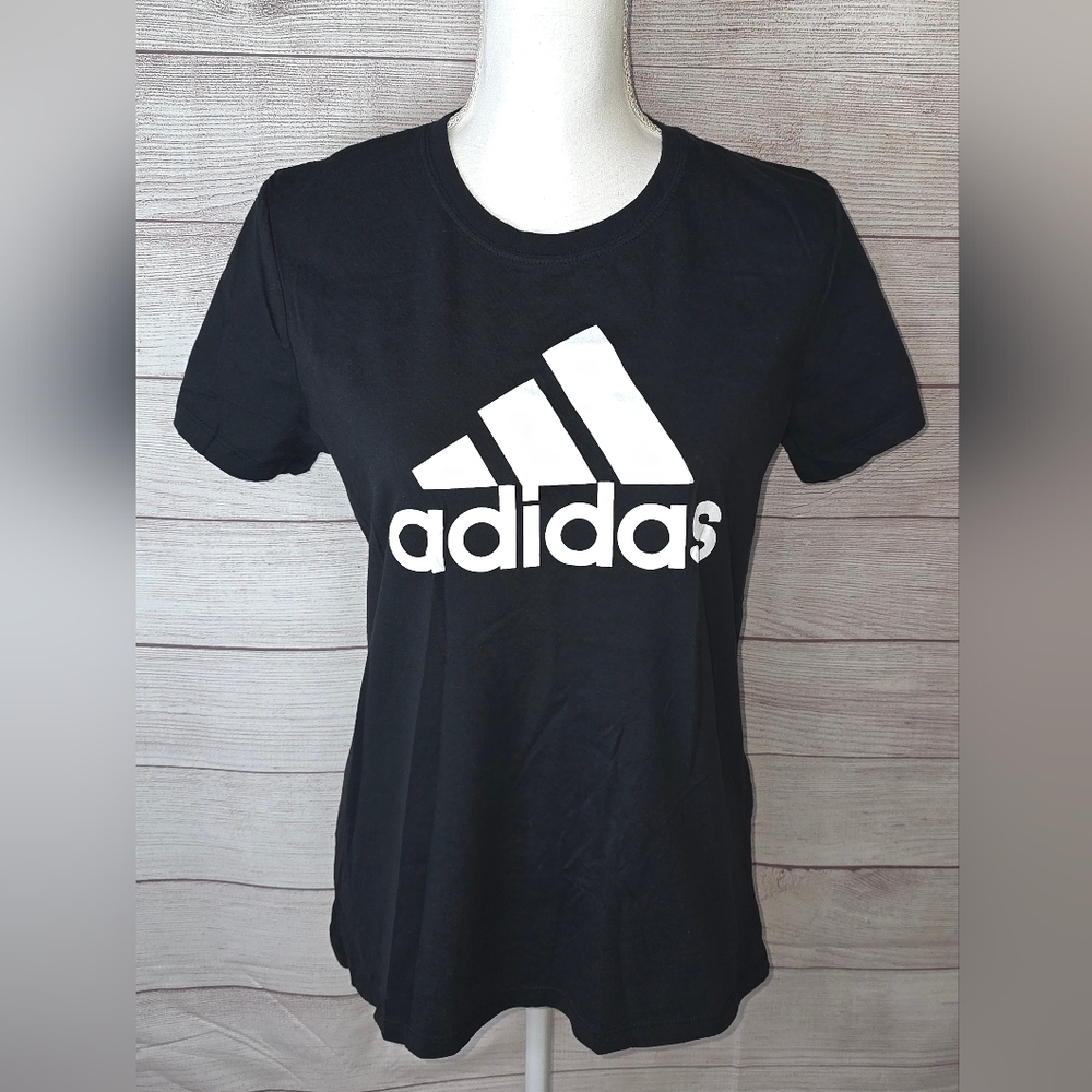 Adidas Black Logo Tee Size Large